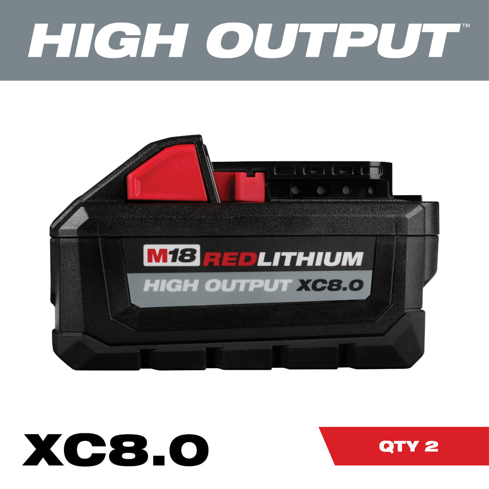 Milwaukee M18 REDLITHIUM High Output XC8.0 Battery  from GME Supply